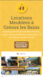 Mobile Screenshot of greouxlesbains-meubles.com