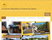 Tablet Screenshot of greouxlesbains-meubles.com